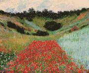 Claude Monet Poppy Field in a Hollow near Giverny oil painting on canvas